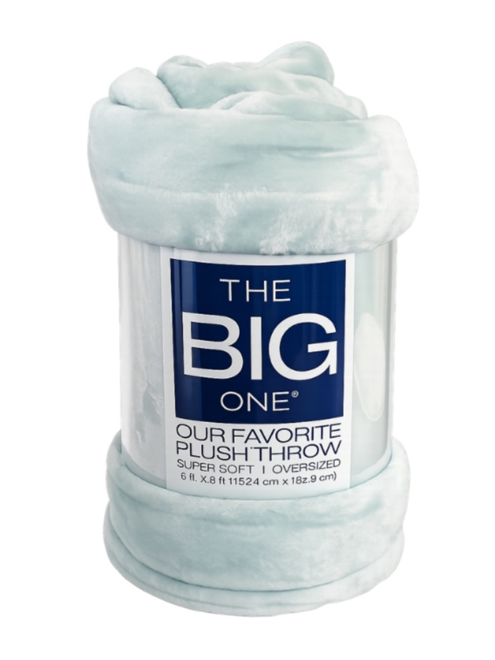 The Big One Oversized Plush Throw Blanket 60" x 72" Mint Green Super Soft NWT